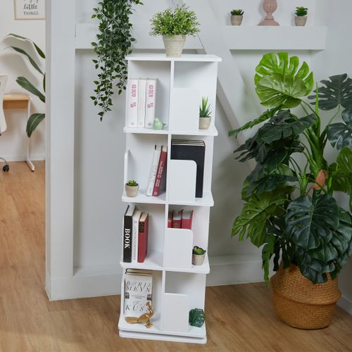 Petite Bibliothèque De Couleur Blanche