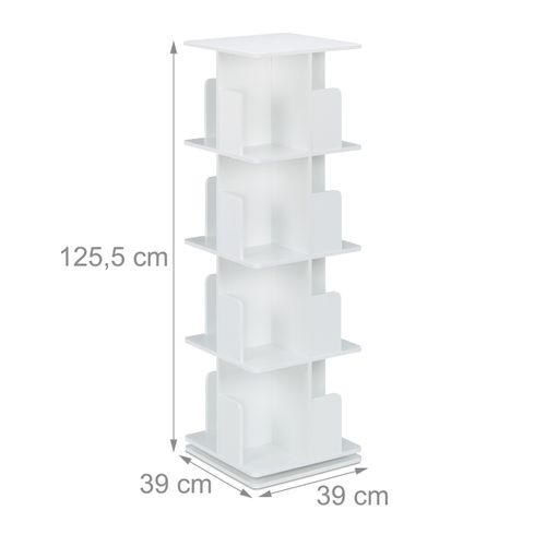 Petite Bibliothèque De Couleur Blanche