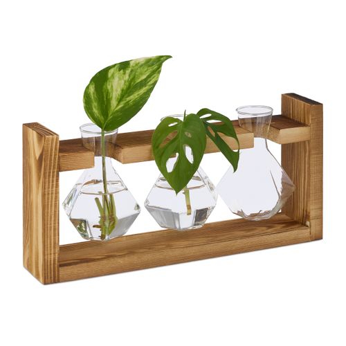 Lot De 3 Vases Décoratifs Avec Support