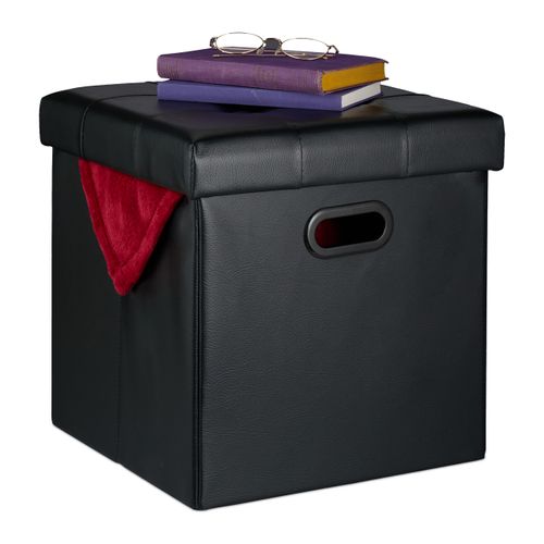 Tabouret De Rangement En Similicuir