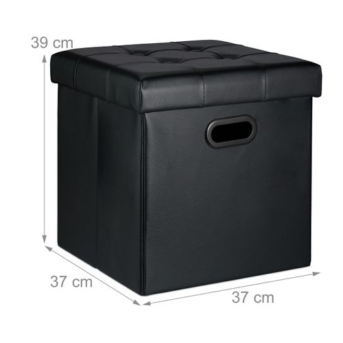 Tabouret De Rangement En Similicuir