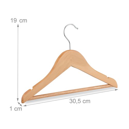 Lot De 20 Cintres En Bois Pour Enfants