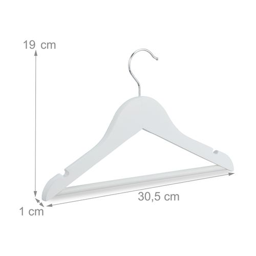 Lot De 20 Cintres En Bois Pour Enfants