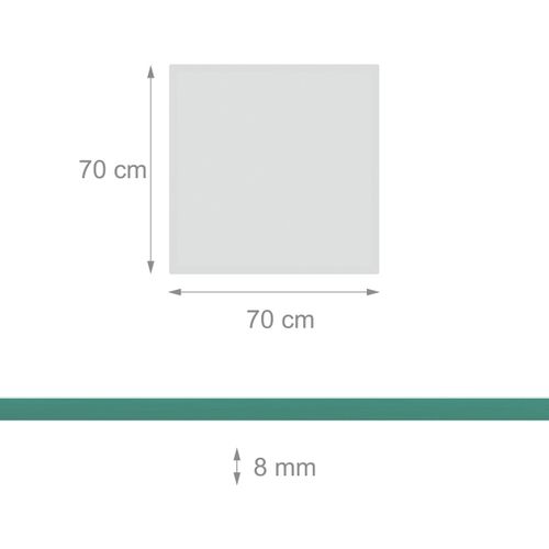 Plaque En Verre De Sécurité Trempé 8 Mm