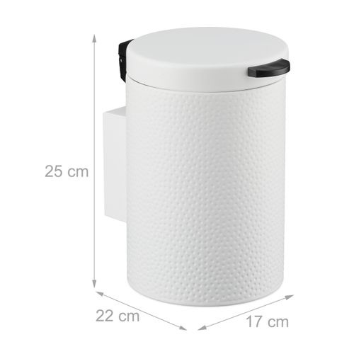 Poubelle De Salle De Bain Murale 3 L