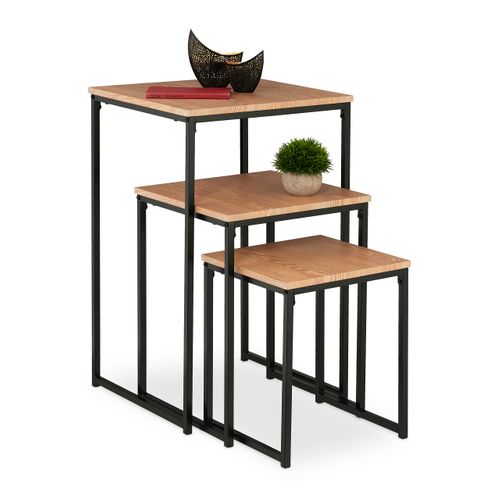 Lot De 3 Tables D’appoint