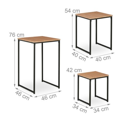 Lot De 3 Tables D’appoint