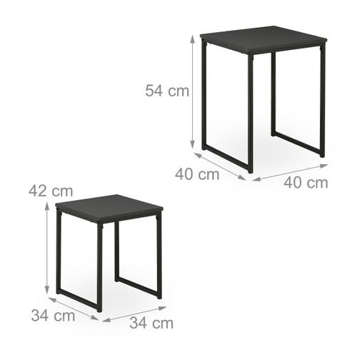 Lot De 2 Tables D’appoint