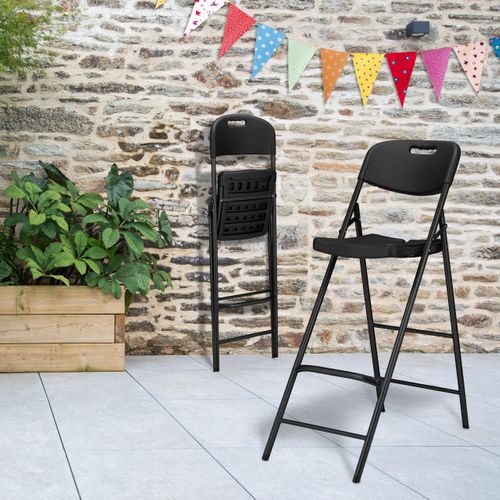 Lot De 2 Tabourets De Bar Pliants