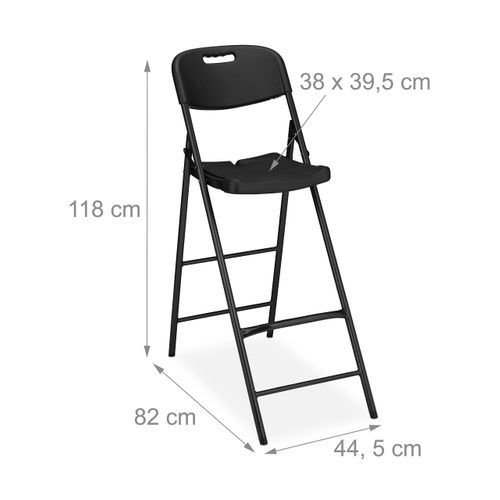 Lot De 2 Tabourets De Bar Pliants