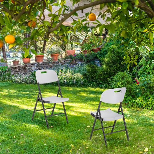 Chaise De Jardin Pliante En Lot De 2