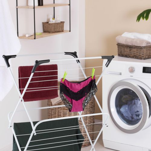 Séchoir à Linge Pliable 18 Barres