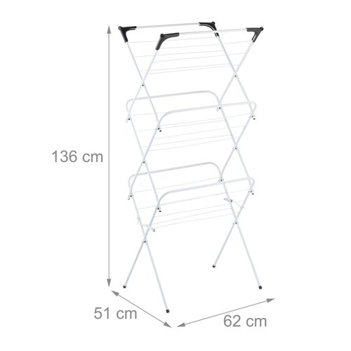 Séchoir à Linge Pliable 18 Barres