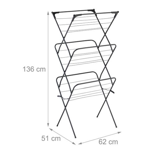 Séchoir à Linge Pliable 18 Barres
