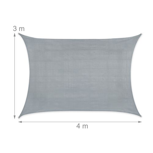 Voile D'ombrage Rectangulaire En Pe-hd