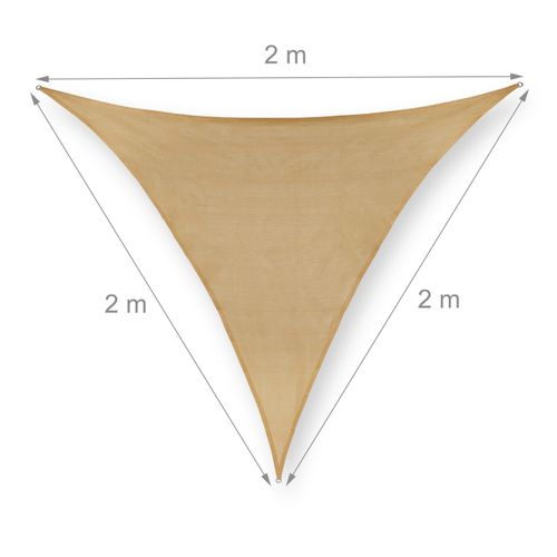 Voile D'ombrage Triangulaire En Pe-hd