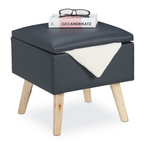 Tabouret Avec Rangement Cuir Artificiel