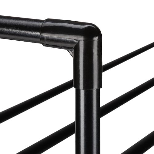 Étagère à Chaussures Métal Noir