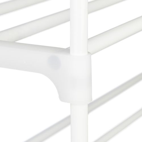 Étagère à Chaussures Métal Blanc