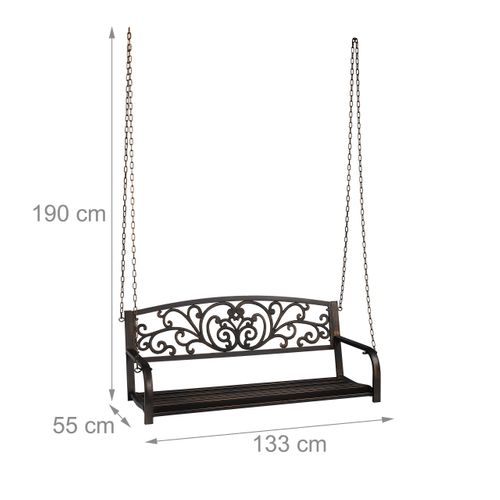 Banc Suspendu En Métal D’extérieur