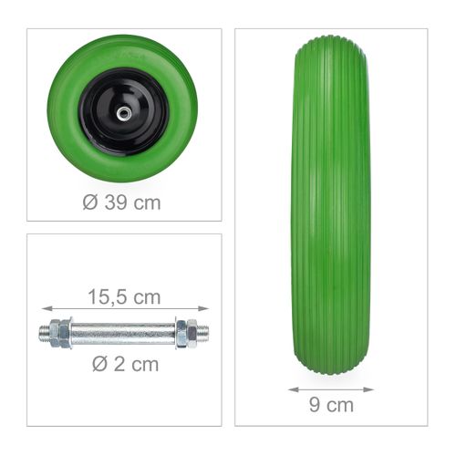 Roue De Brouette Avec Axe 4.80 4.00-8