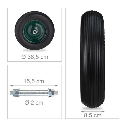 Roue De Brouette 4.80 4.00-8 + Axe