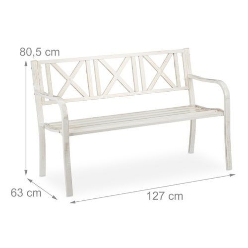 Banc De Jardin En Métal