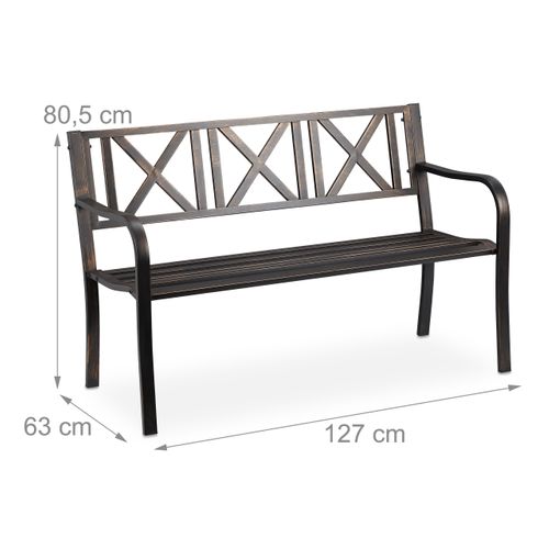 Banc De Jardin En Métal