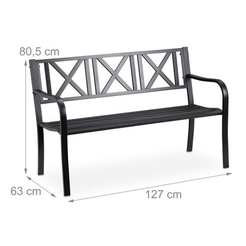 Banc De Jardin En Métal