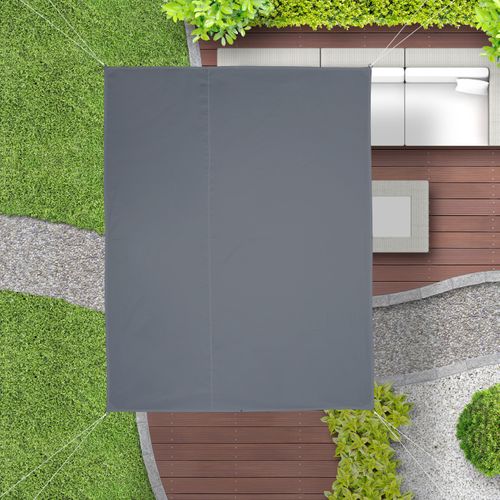 Voile D'ombrage Rectangulaire Gris