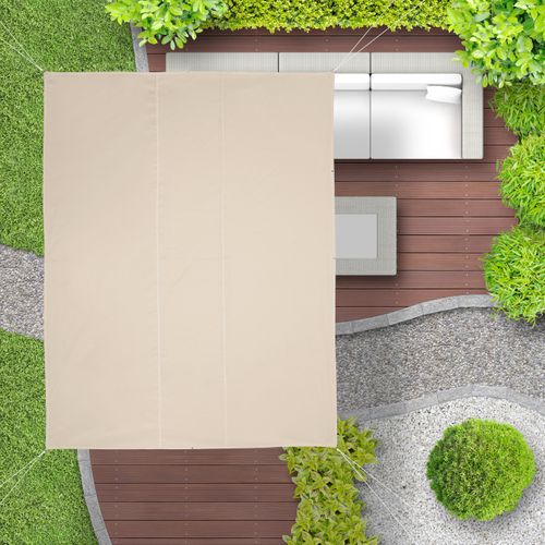 Voile D'ombrage Rectangulaire Beige