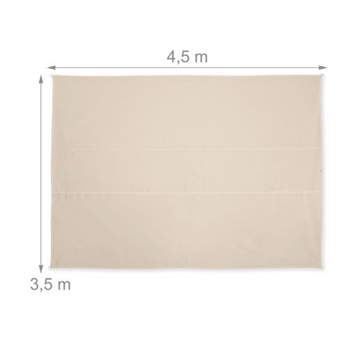 Voile D'ombrage Rectangulaire Beige
