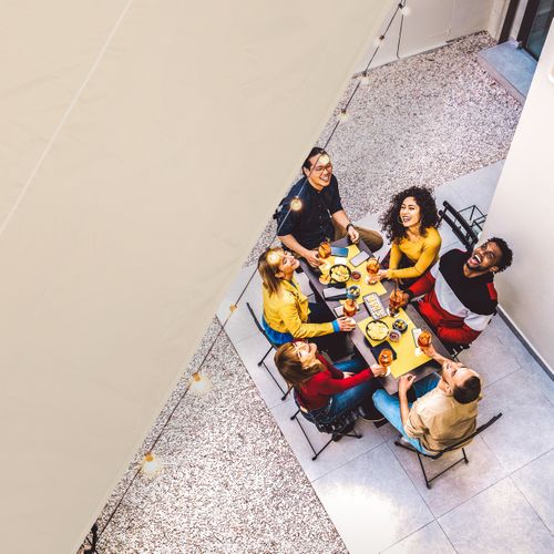 Voile D'ombrage Rectangulaire Beige