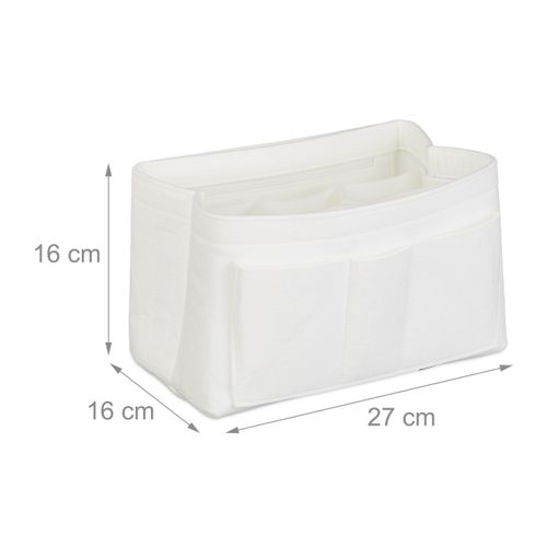 Organiseur De Sac à Main En Feutre Blanc