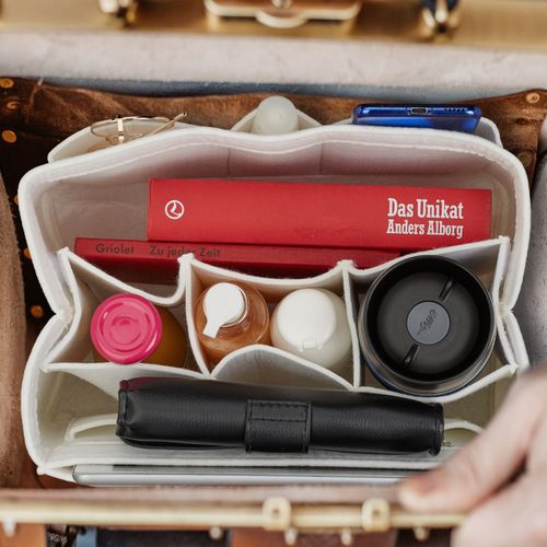 Organiseur De Sac à Main En Feutre Blanc