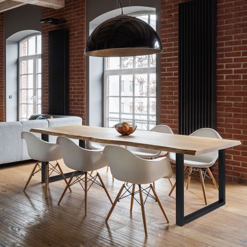 Jeu De 2 Pieds De Table Noirs