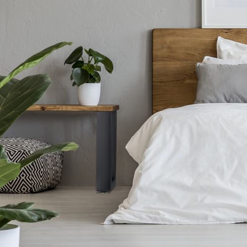 Jeu De 2 Pieds De Table Noirs