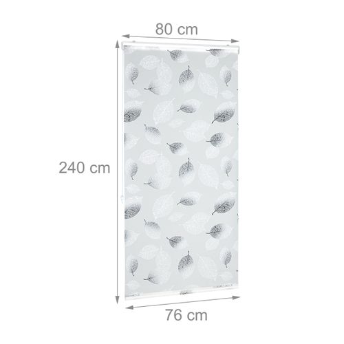 Store De Baignoire Avec Motif Feuilles