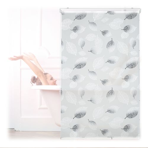 Store De Baignoire Avec Motif Feuilles