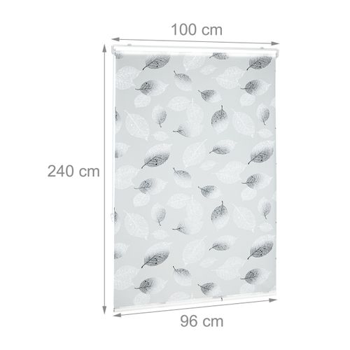 Store De Baignoire Avec Motif Feuilles