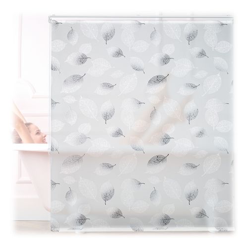 Store De Baignoire Avec Motif Feuilles