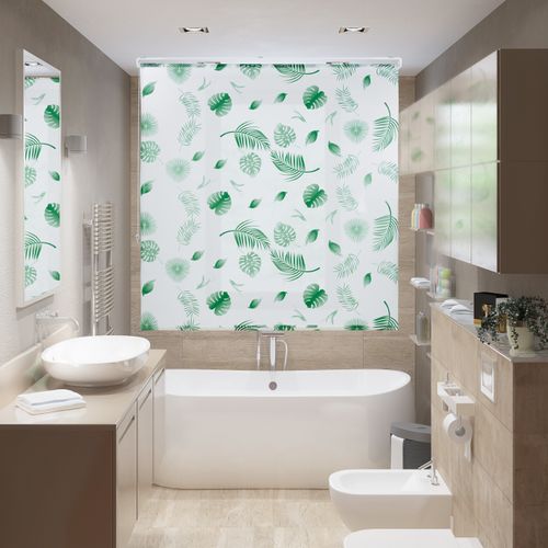 Store De Baignoire Feuilles Vert