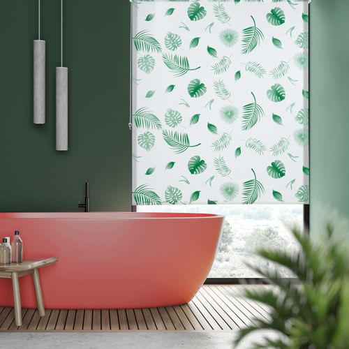 Store De Baignoire Feuilles Vert
