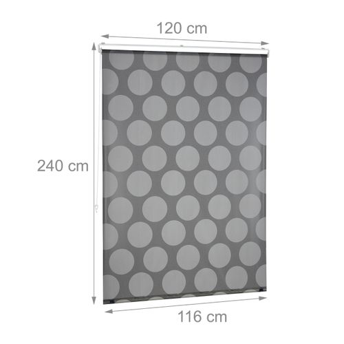 Store De Baignoire Gris à Pois