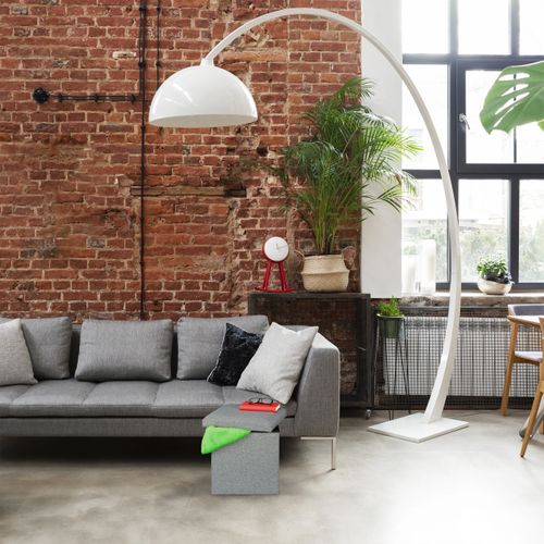 Pouf De Rangement Gris