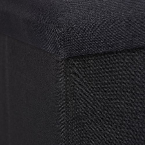 Pouf De Rangement Noir