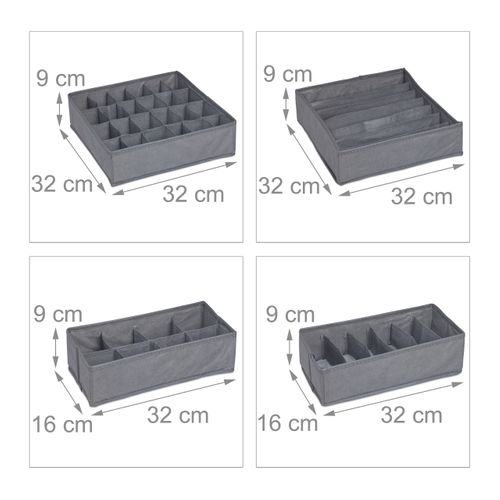 4 Pièces Organiseur Sous-vêtements