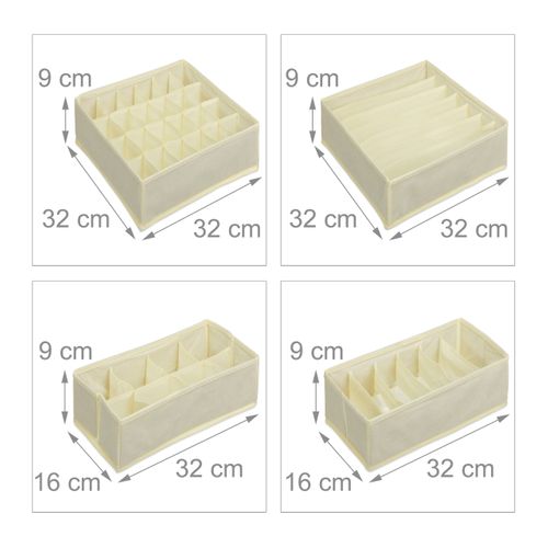 4 Pièces Organiseur Sous-vêtements