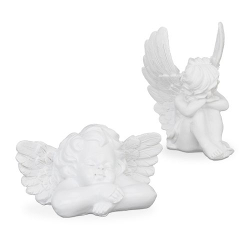 Lot De 2 Anges De Tombe