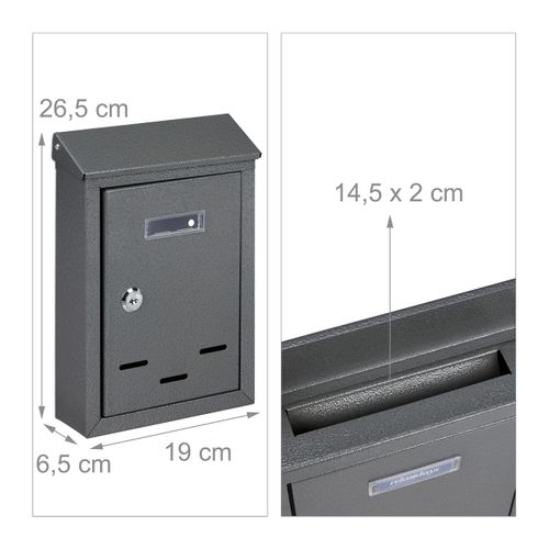 Boîte Aux Lettres Avec Plaque Nominale